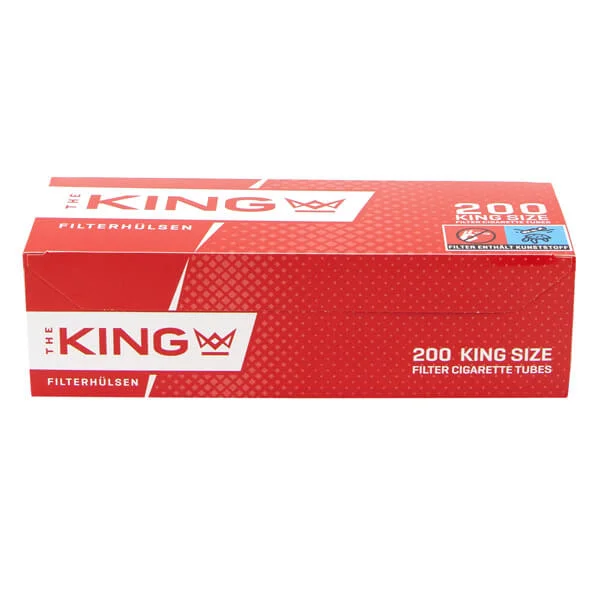 5x King Volumentabak Red Dose mit 1000 King Size Filterhülsen