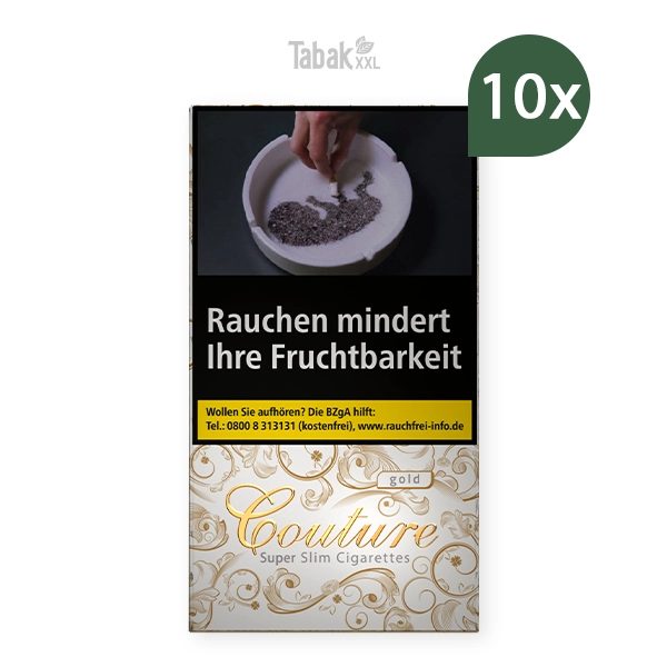 couture zigaretten gold slim stange