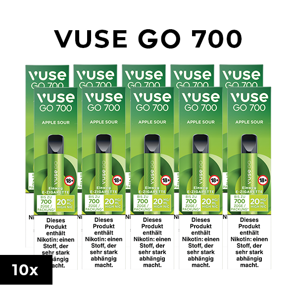 10x vuse go 700 apple sour