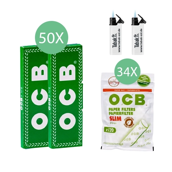 50x-ocb-blaettchen-gruen-no-8-50-blatt-+-34x-ocb-papier-slim-filter-+-2x-sturmfeuerzeuge