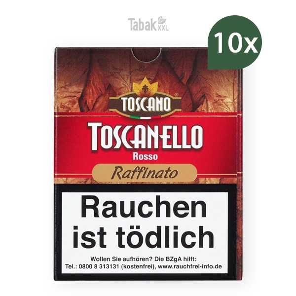 toscanello zigarillos rosso raffinato rot s stange