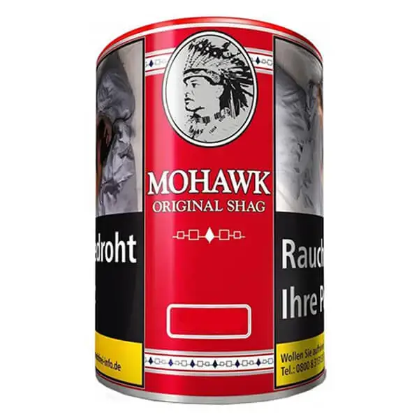 Mohawk Feinschnitt-Tabak Original Shag Rot Dose Mohawk Feinschnitt-Tabak Original Shag Rot Dose