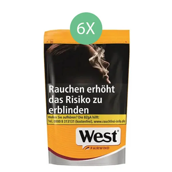 6 x West Yellow mit Hülsen