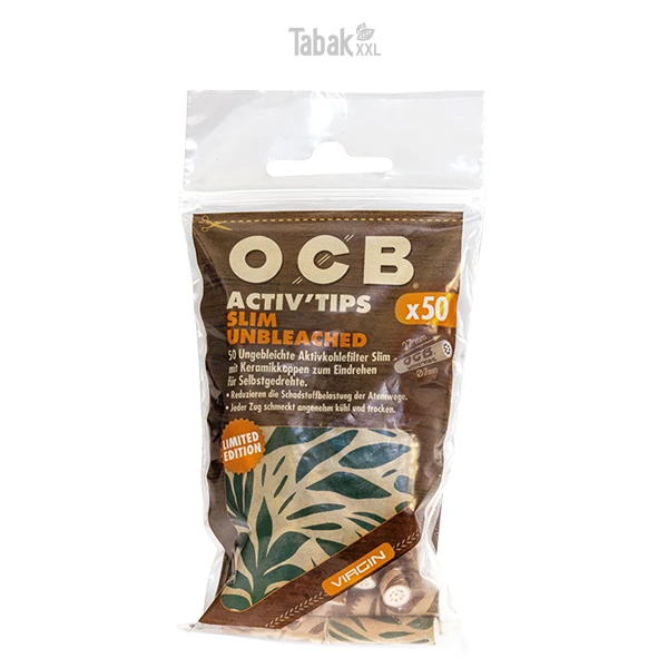 ocb-activ-tips-slim-unbleached-50-x-7-mm-limited-edition-beutel