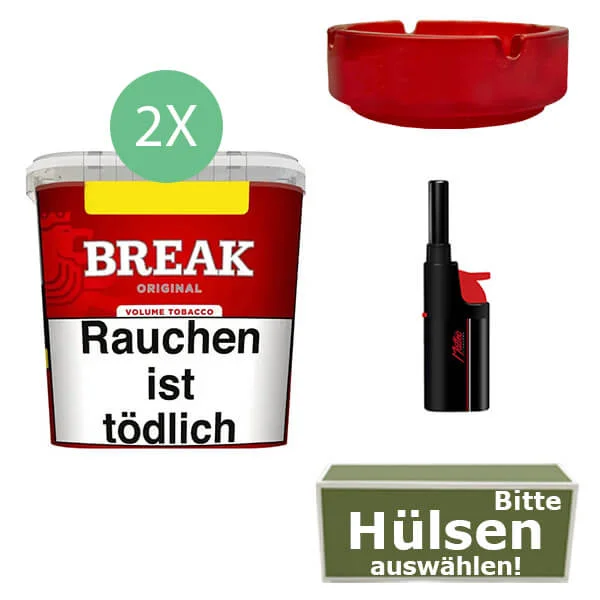 Break Tabak Red 2 x Giga Box mit wählbaren Hülsen Break Tabak Red 2 x Giga Box mit wählbaren Hülsen