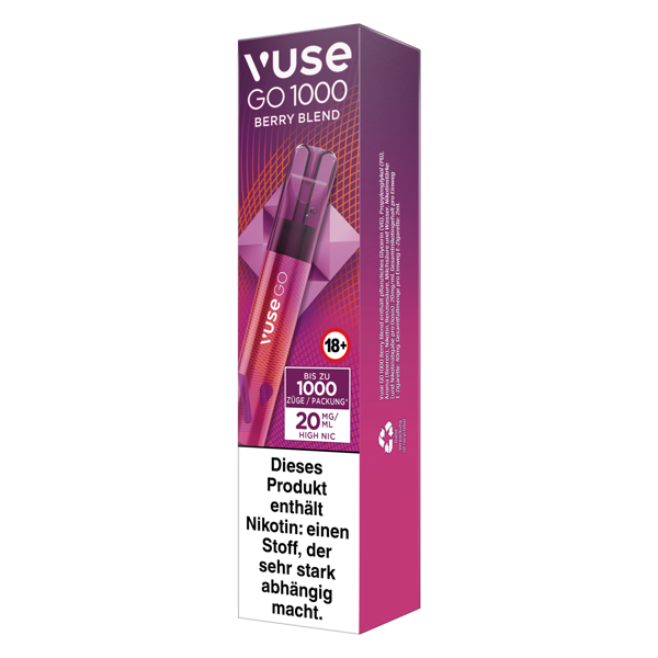 vuse go 1000 berry blend verpackung