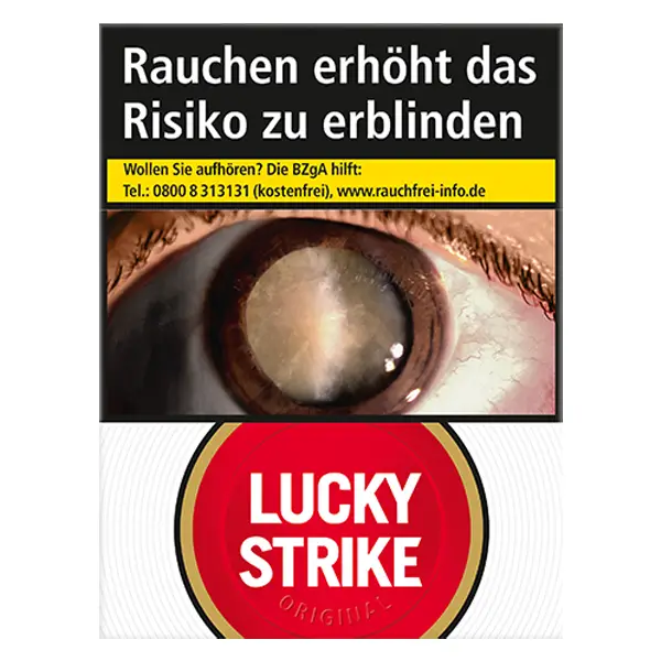 Die Lucky Strike Red Zigaretten in XXL.