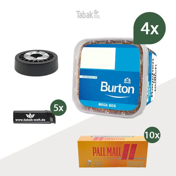 burton-blue-volumentabak-4x-mega-box-mit-pall-mall-huelsen
