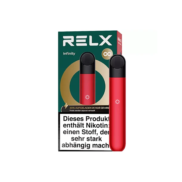 Relx E-Zigarette Infinity Red 380 mAh Mehrweg Relx E-Zigarette Infinity Red 380 mAh Mehrweg
