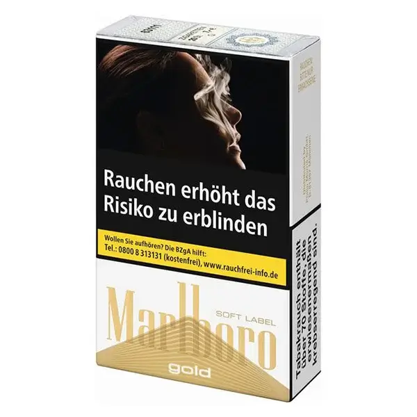 Die MArlboro Gold soft Label Zigaretten.