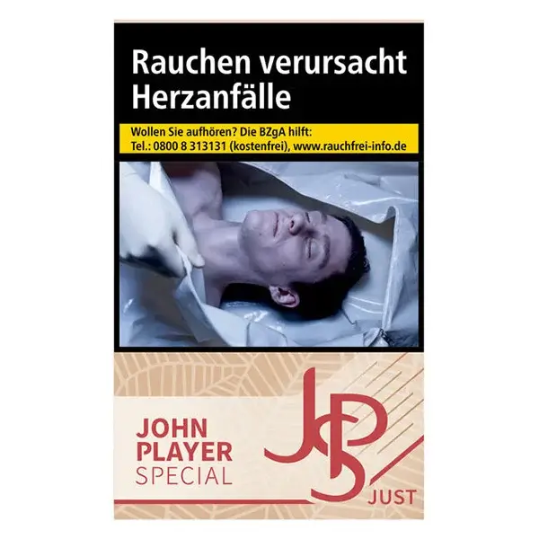 Die JPS just red Zigaretten im original Pack.