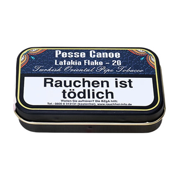 gladora-tobacco-pesse-canoe-pfeifentabak-latakia-flake-20-dose gladora tobacco pesse canoe pfeifentabak latakia flake 20 dose