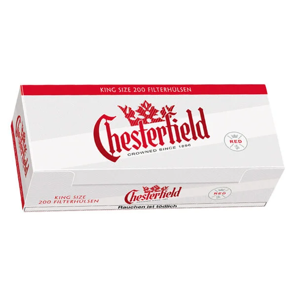 Chesterfield Red King Size Filterhülsen 200er Packung Chesterfield Red King Size Filterhülsen 200er Packung