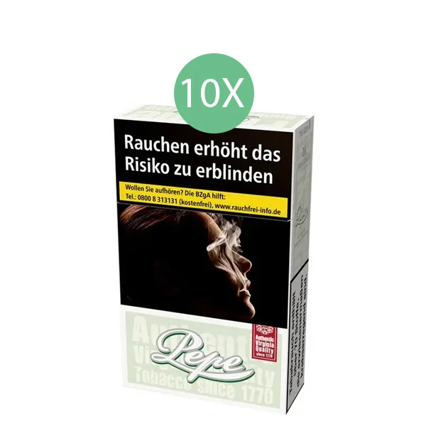 Pepe Zigaretten Fine Green Original Pack Stange Pepe Zigaretten Fine Green Original Pack Stange