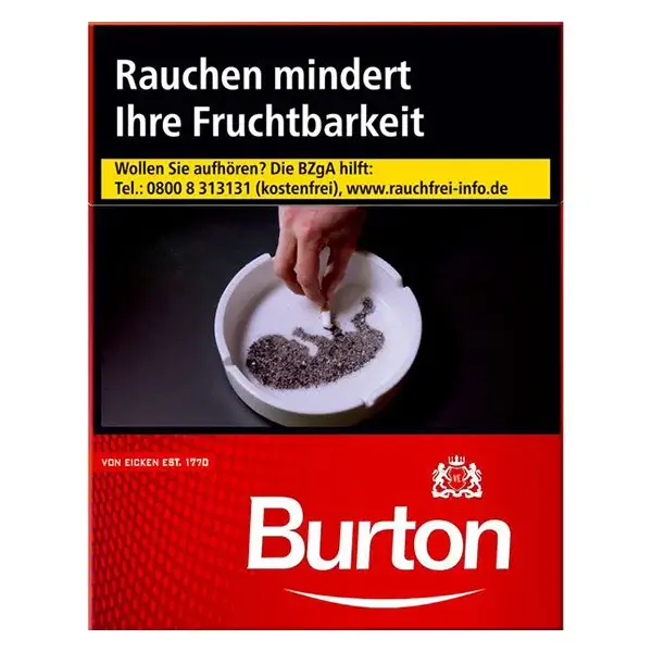 Die Burton Original Zigaretten in XXL.