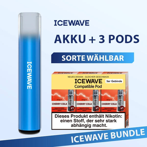 icewave compatible akku azure blue 3x pods aktion