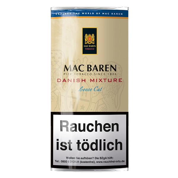 mac baren pfeifentabak danish mixture pouch