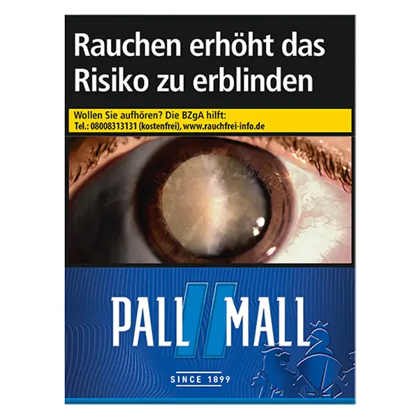 Die Pall Mall blue Zigaretten im Giga Pack.