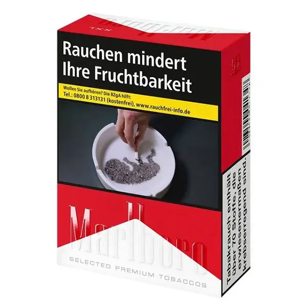 Die Marlboro red Zigaretten in XL