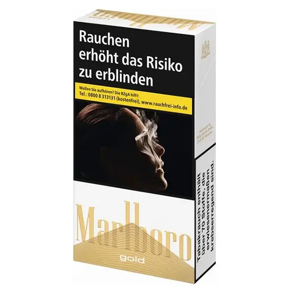 Die MArlboro Gold long Zigaretten.