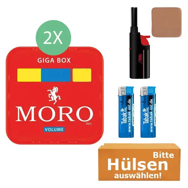 Moro Tabak 2 x Giga Box mit wählbaren Hülsen