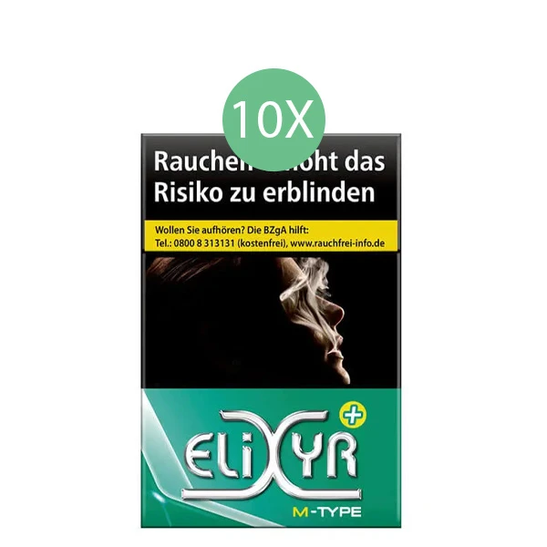 Elixyr Zigaretten Plus Green Stange Elixyr Zigaretten Plus Green Stange
