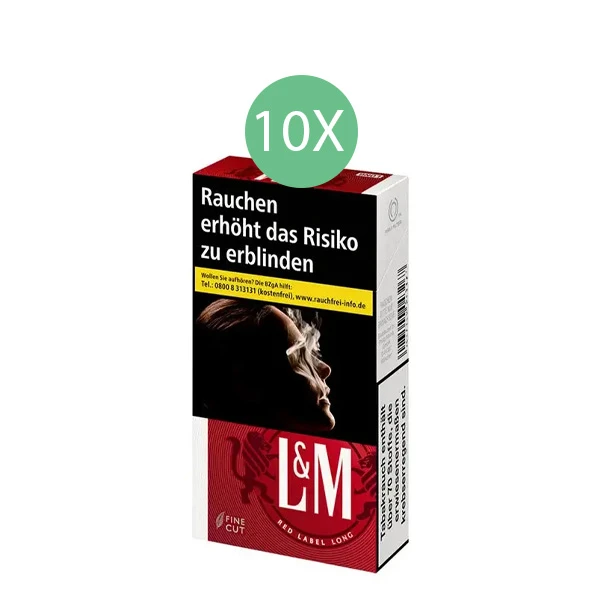 L&M Zigaretten Red Label Long Original Pack Stange L&M Zigaretten Red Label Long Original Pack Stange