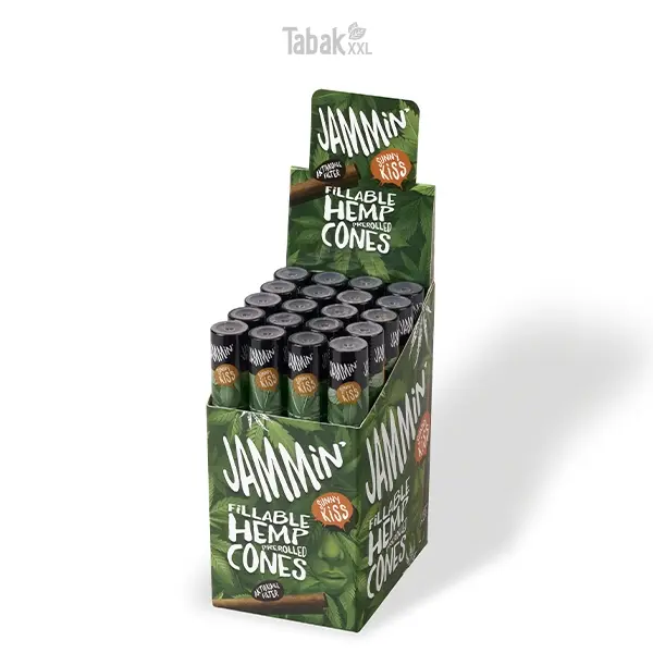 Jammin Hemp Cone Sunny Kiss mit Aktivkohlefilter Box Jammin Hemp Cone Sunny Kiss mit Aktivkohlefilter Box
