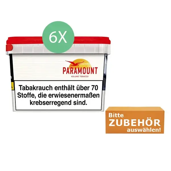 Paramount Tabak 6 x Mega Box mit wählbarem Zubehör