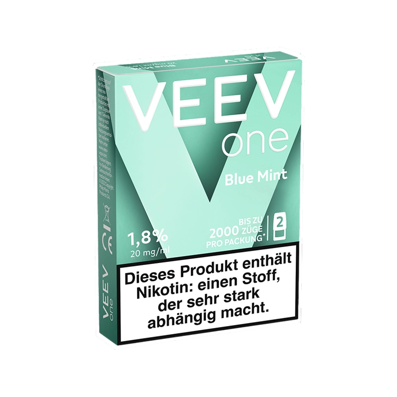 veev one blue mint pods packaging front