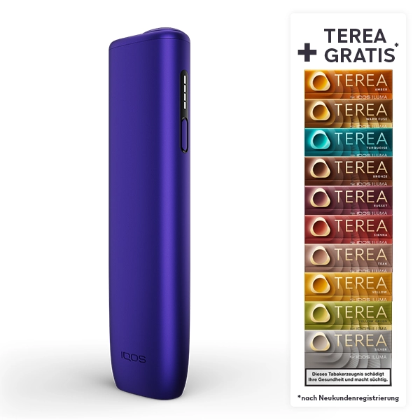 IQOS ILUMA i Electric Purple + bis zu 60 TEREA Sticks nach Registrierung* bei IQOS IQOS ILUMA i Electric Purple + bis zu 60 TEREA Sticks nach Registrierung* bei IQOS