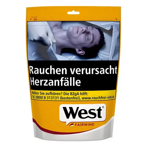 West Volumentabak Yellow L Beutel West Volumentabak Yellow L Beutel