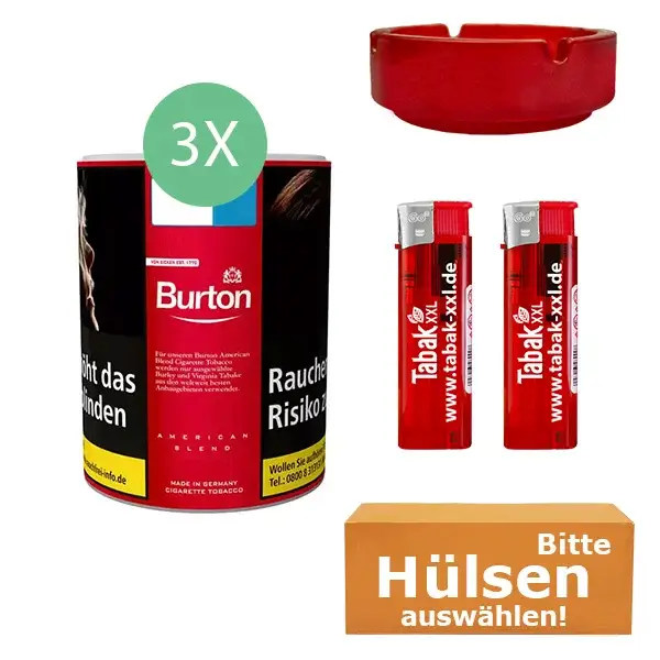 Burton Tabak Red 3 x Dose mit wählbaren Filterhülsen Burton Tabak Red 3 x Dose mit wählbaren Filterhülsen
