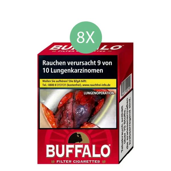 Buffalo Zigaretten Red Maxi Pack Stange Buffalo Zigaretten Red Maxi Pack Stange