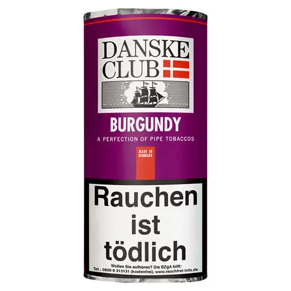 Danske Club Pfeifentabak Burgundy Pouch Danske Club Pfeifentabak Burgundy Pouch