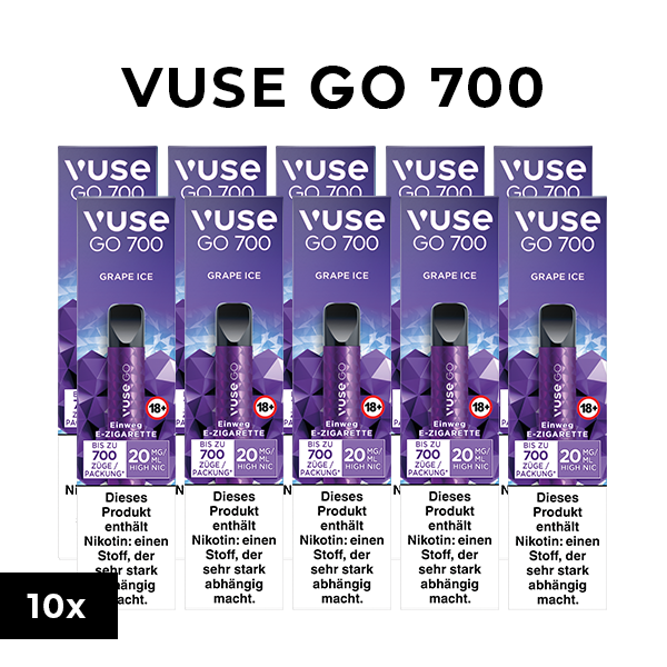 10x vuse go 700 grape ice