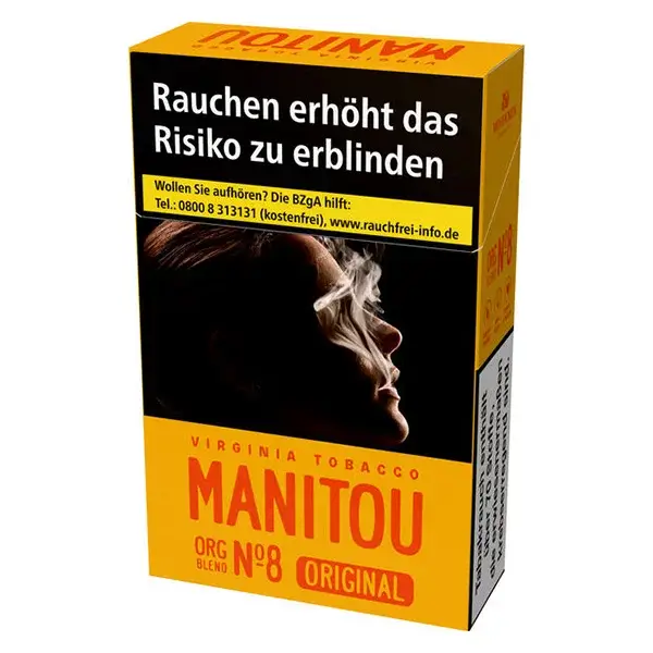 Die Manitou No.8 Gold Zigaretten.