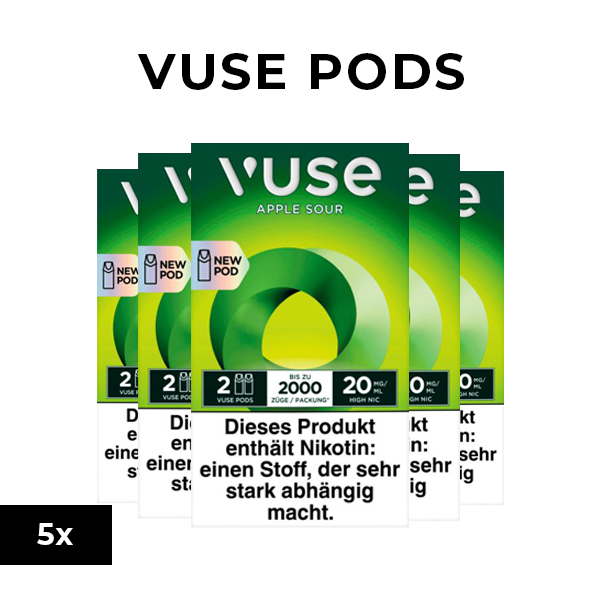 5x VUSE Pods Apple Sour