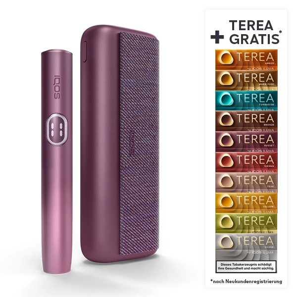 IQOS ILUMA i Prime Garnet Red + bis zu 60 TEREA Sticks nach Registrierung* bei IQOS IQOS ILUMA i Prime Garnet Red + bis zu 60 TEREA Sticks nach Registrierung* bei IQOS