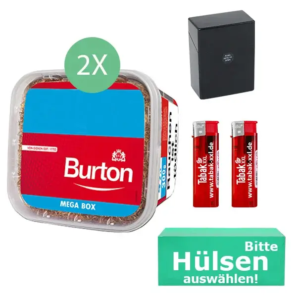 Burton Tabak Red 2 x Mega Box mit wählbaren Hülsen Burton Tabak Red 2 x Mega Box mit wählbaren Hülsen