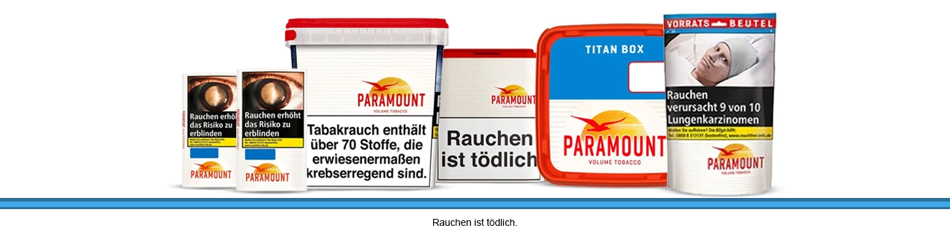 Paramount Tabak online kaufen - alle Sorten bei Tabak-XXL