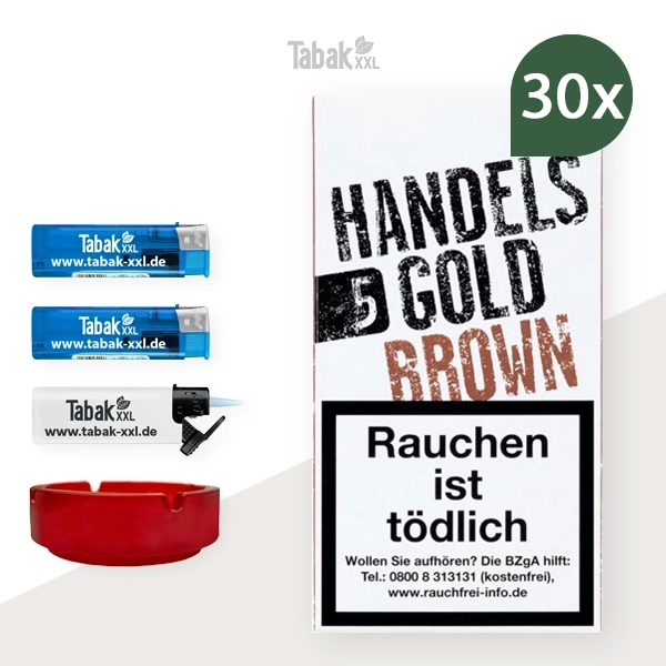 30x-handelsgold-zigarillos-brown-xs-kaffee-+-2x-elektro-feuerzeuge-+-1x-sturmfeuerzeug-+-1x-aschenbecher