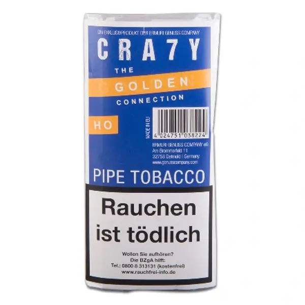 Crazy Golden / Honig Pfeifentabak im 50g Pouch