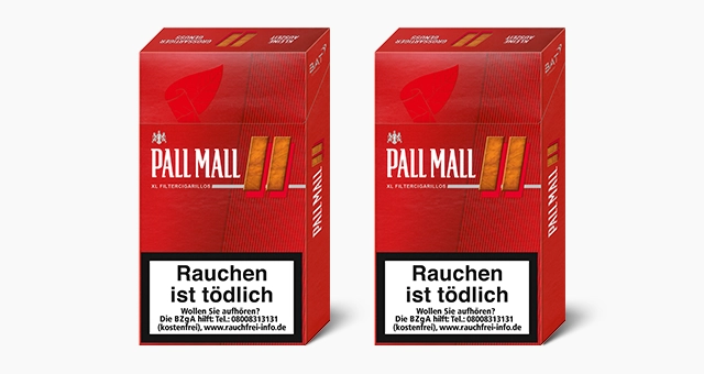 pall mall zigarillos rot