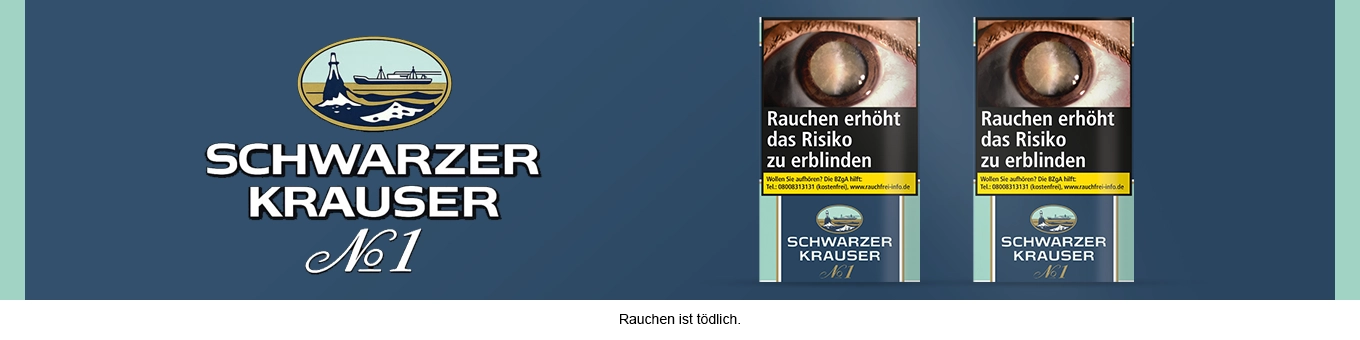 Schwarzer Krauser Tabak online kaufen bei Tabak-XXL