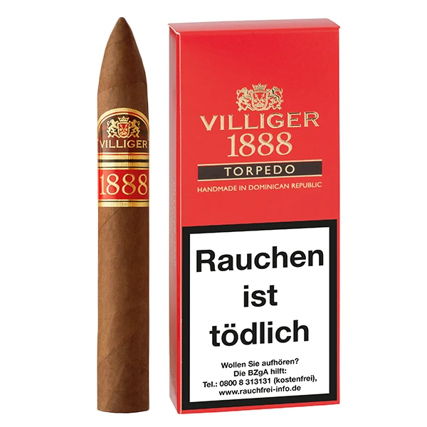 villiger 1888 zigarren dominican republik torpedo villiger 1888 zigarren dominican republik torpedo