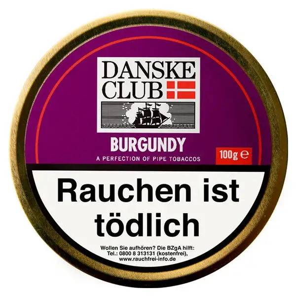Danske Club Pfeifentabak Burgundy Dose Danske Club Pfeifentabak Burgundy Dose