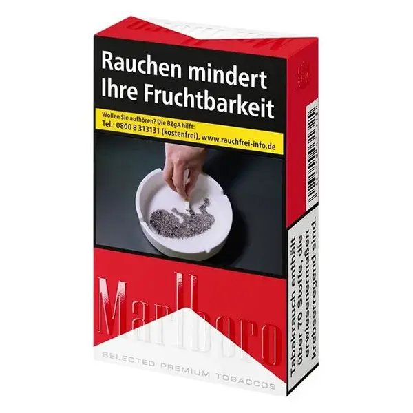 Die Marlboro red Zigaretten im original Pack