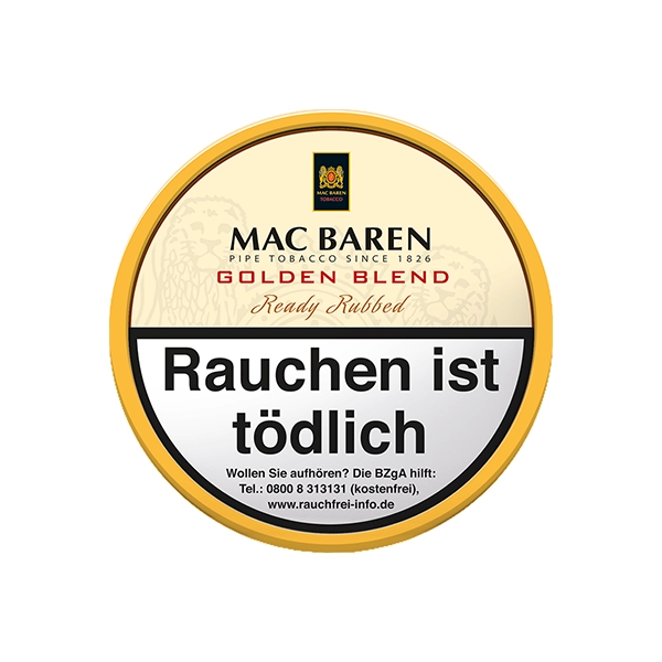 mac baren pfeifentabak golden blend dose