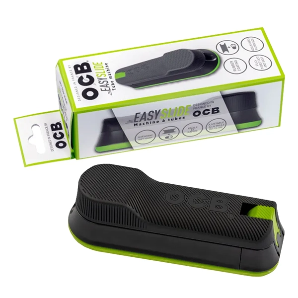 OCB Stopfgerät Easy Slide Injector Schwarz Extra- und Standard-Hülsen OCB Stopfgerät Easy Slide Injector Schwarz Extra- und Standard-Hülsen
